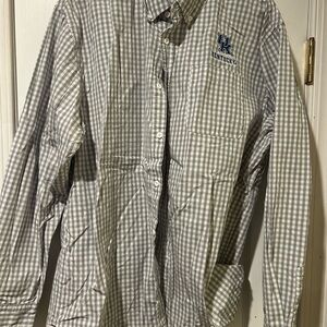 Top of the World Gray Gingham Shirt